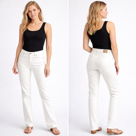 Massimo Dutti Denim - Massimo Dutti White Straight Leg Pants Size 27 Women’s - NWOT